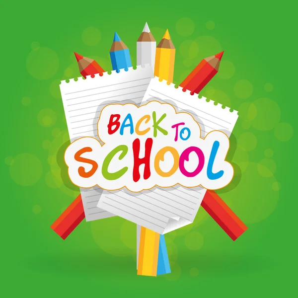 Back to school — Stock Vector