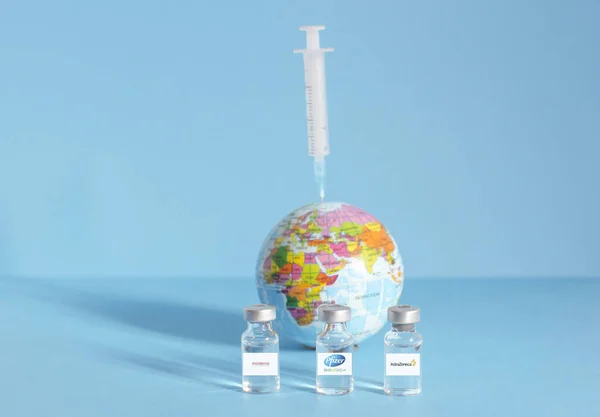Graz Austria 2021 Vaccino Moderna Pfizer Biontech Astrazeneca Inizio Della — Foto Stock