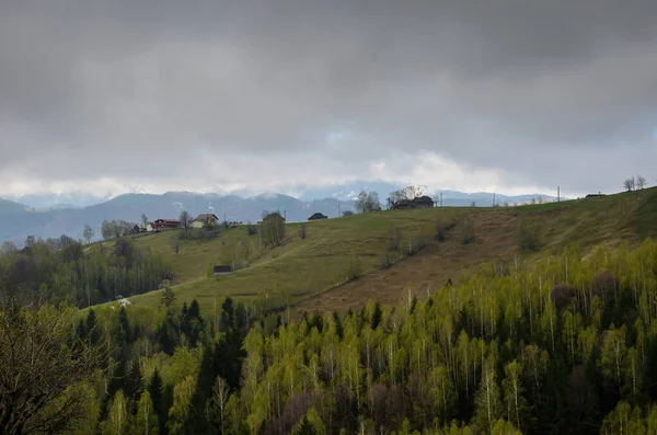 Mraky Nad Karpat Poblíž Vesnice Magura Transylvánie Rumunsko — Stock fotografie