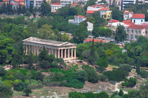 Yunanistan Agora Kentinin Kuzeybatısındaki Bir Dorik Yunan Tapınağı Olan Hephaestus — Stok fotoğraf