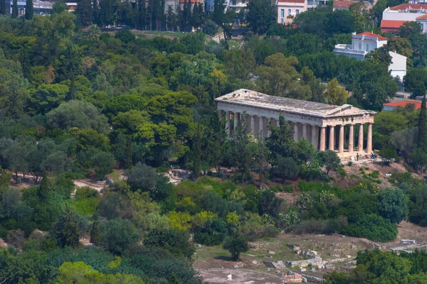 Yunanistan Agora Kentinin Kuzeybatısındaki Bir Dorik Yunan Tapınağı Olan Hephaestus — Stok fotoğraf