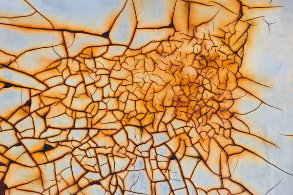 Іржаві Абстрактні Металеві Тріщини Текстури Фон — стокове фото