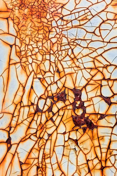 锈蚀和抽象的金属裂纹纹理 — 图库照片