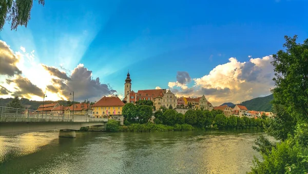 Das Charmante Städtchen Frohnleiten Der Mur Bezirk Graz Umgebung Steiermark — Stockfoto