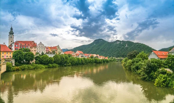 Das Charmante Städtchen Frohnleiten Der Mur Bezirk Graz Umgebung Steiermark — Stockfoto