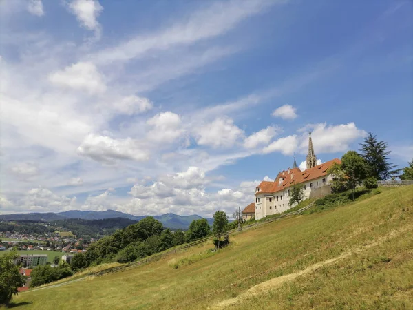 Bedevaartskerk Maria Strassengel Een Gotische Kerk Uit 14E Eeuw Judendorf — Stockfoto