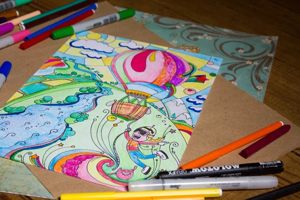 kağıt üzerinde el ile çizilmiş kroki