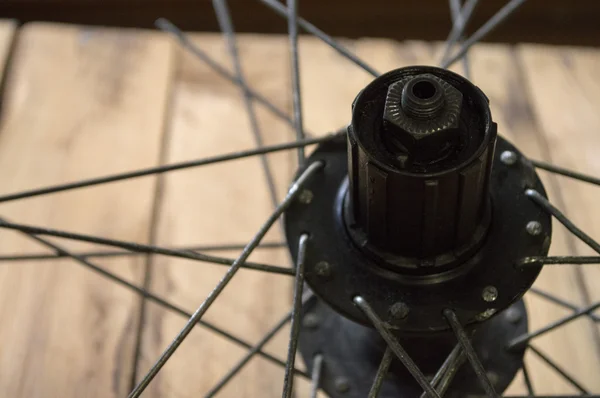 自転車ホイールのスポーク — ストック写真