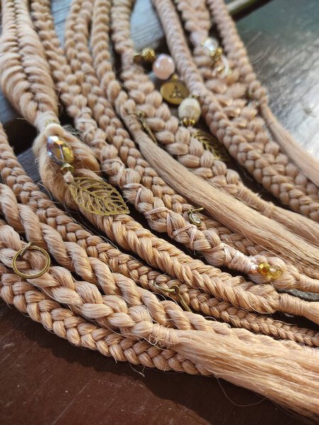 african braids with kanekalon at close up