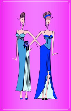 Bir kutlama için iki elbise