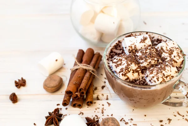 Marshmellows 코코아 음료 — 스톡 사진