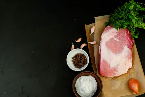 Сире свіже м'ясо Смугастий стейк — стокове фото