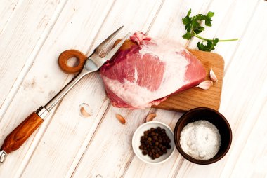 Çiğ taze et Striploin biftek