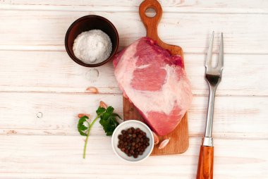Çiğ taze et Striploin biftek