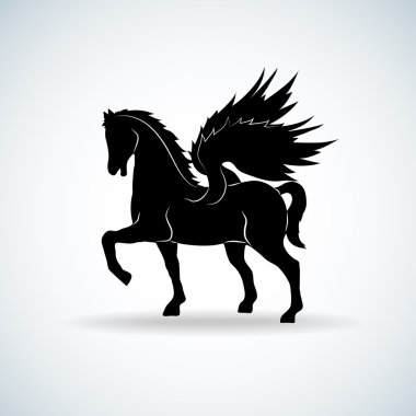 Pegasus siluet - vektör Eps10