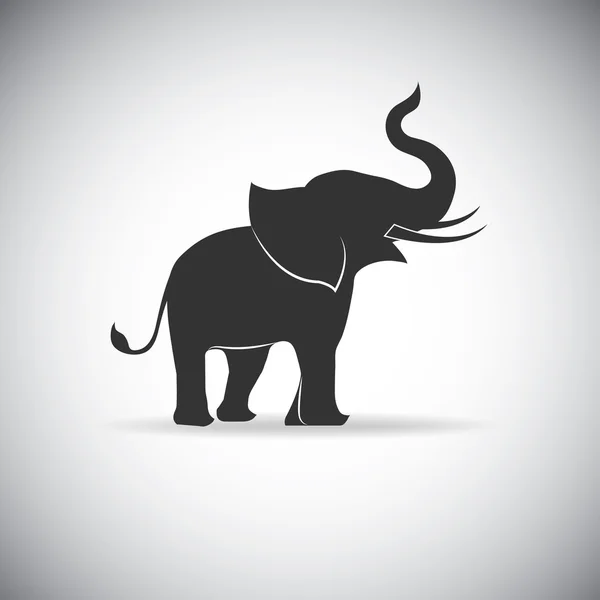 Elefantes silueta - Vector EPS10 — Vector de stock