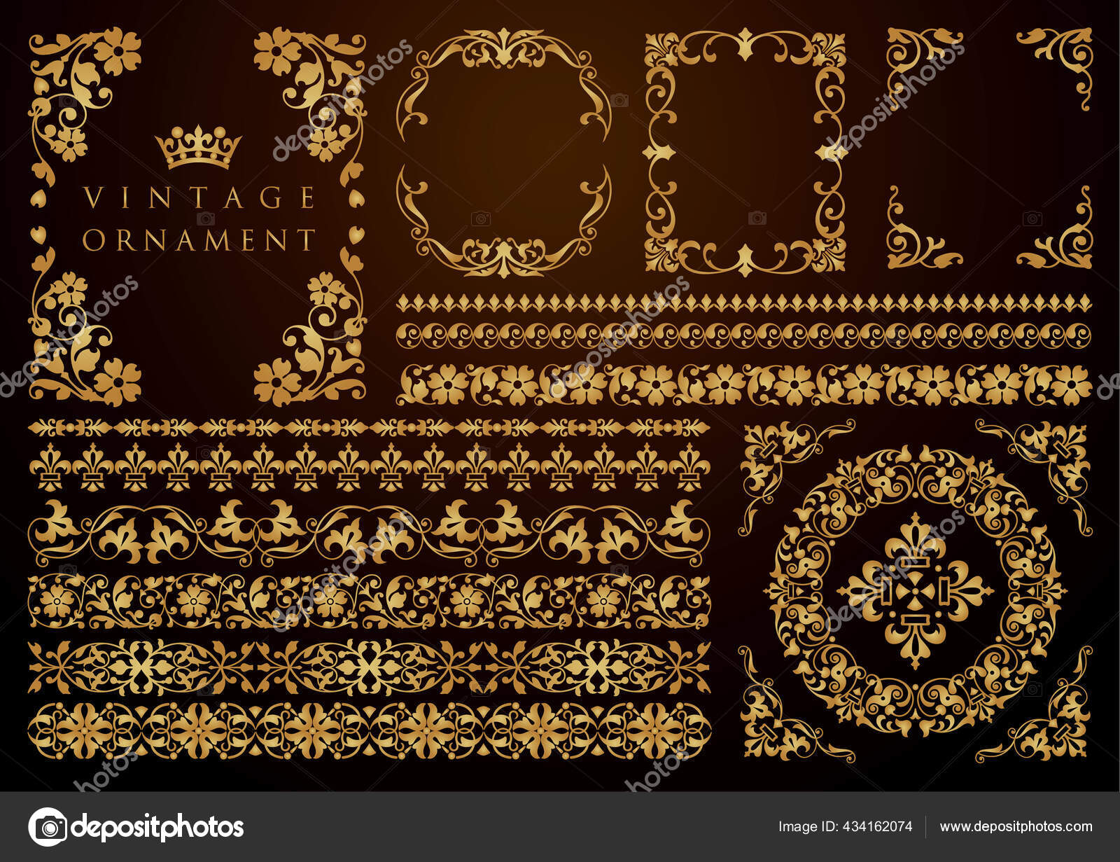 Ornamen Bunga Vintage Bingkai Vektor Dekoratif Dan Batas Stok Vektor C Sakedon 434162074 Bunga mawar, bunga aster, bunga matahari, bunga sakura, serta kumpulan template ini bisa digunakan untuk presentasi tugas sekolah dengan topik bunga, bisnis toko bunga (jasa florist), atau toko bunga online. depositphotos