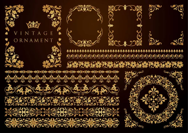 Klasik çiçekli süs. dekoratif vektör çerçeveleri ve sınırları.