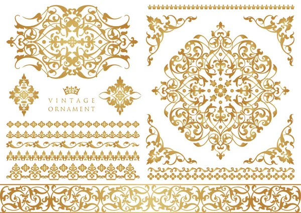 bordes y marcos florales decorativos vintage,: vector de stock (libre de  regalías) 1329954797