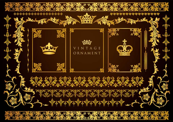 Klasik çiçekli süs. dekoratif vektör çerçeveleri ve sınırları.