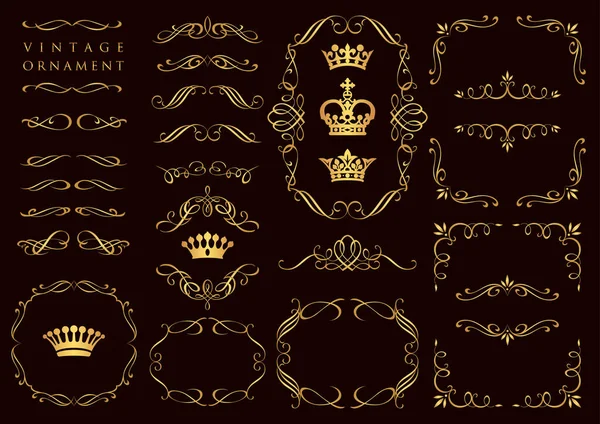 Klasik çiçekli süs. dekoratif vektör çerçeveleri ve sınırları.