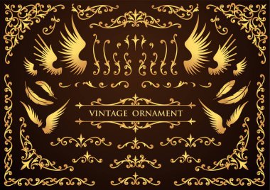 Dekoratif tasarım elementleri. Çiçek çerçeveleri.