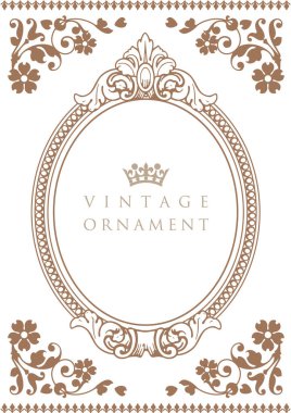 Dekoratif tasarım elementleri. Çiçek çerçeveleri.