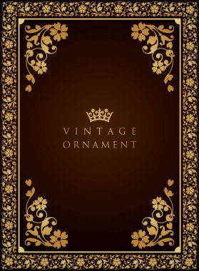 Dekoratif tasarım elementleri. Çiçek çerçeveleri.