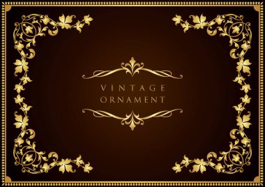 Dekoratif tasarım elementleri. Çiçek çerçeveleri.