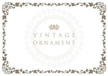 Dekoratif tasarım elementleri. Çiçek çerçeveleri.