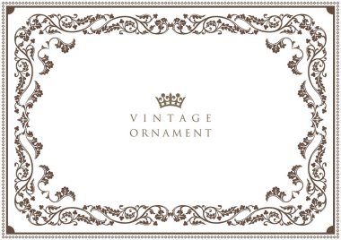 Dekoratif tasarım elementleri. Çiçek çerçeveleri.