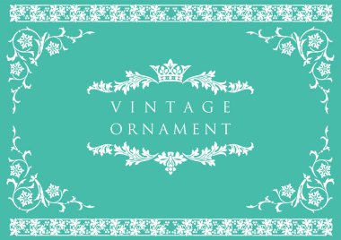 Dekoratif tasarım elementleri. Çiçek çerçeveleri.