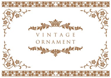 Dekoratif tasarım elementleri. Çiçek çerçeveleri.