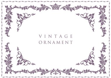 Dekoratif tasarım elementleri. Çiçek çerçeveleri.