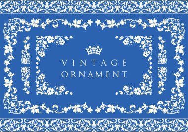 Dekoratif tasarım elementleri. Çiçek çerçeveleri.