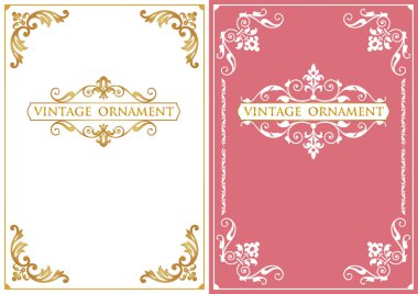 Dekoratif tasarım elementleri. Çiçek çerçeveleri.