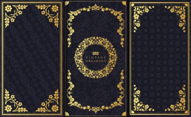 Dekoratif tasarım elementleri. Çiçek çerçeveleri.