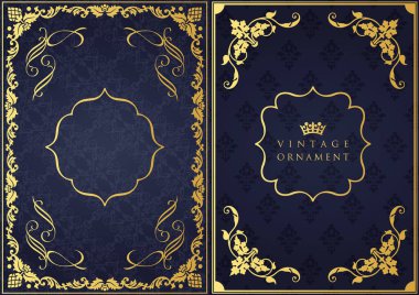 Dekoratif tasarım elementleri. Çiçek çerçeveleri.