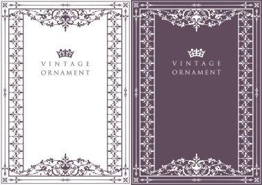 Dekoratif tasarım elementleri. Çiçek çerçeveleri.