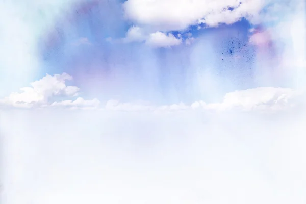 Illustration aquarelle du nuage . — Photo