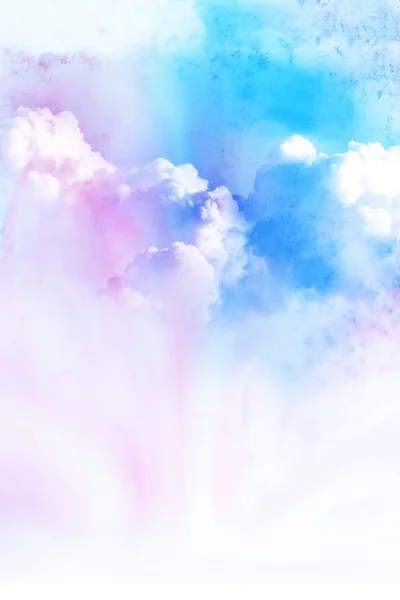 Aquarell Illustration der Wolke. — Stockfoto