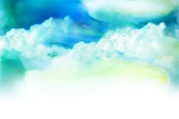 Watercolor illustration of cloud. — Stock Photo, Image