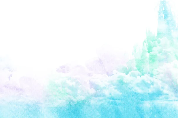 구름의 수채화 그림. — 스톡 사진