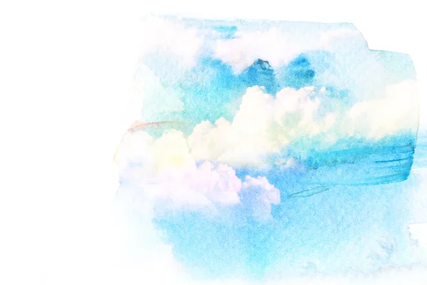 Акварельная иллюстрация облака . — стоковое фото