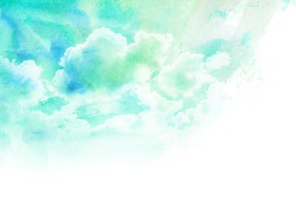 Aquarell Illustration der Wolke. — Stockfoto