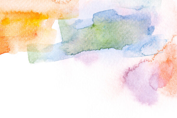 Abstract watercolor brush stroke background.