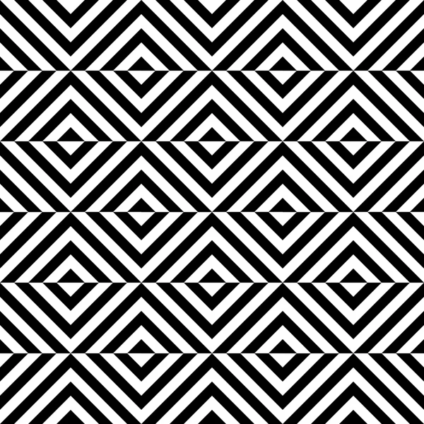 Черно-белый геометрический квадратный бесшовный узор — стоковый вектор