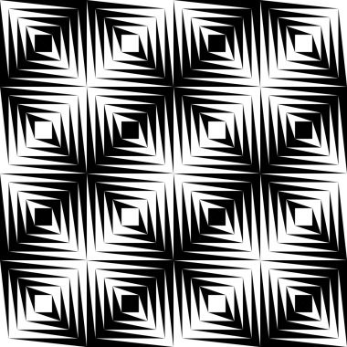 Siyah ve beyaz tırtıklı kenar seamless modeli