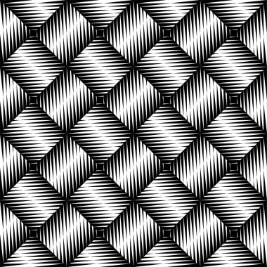 Siyah ve beyaz tırtıklı kenar seamless modeli