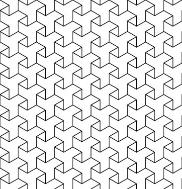 Siyah ve beyaz geometrik Dikişsiz desen çizgi ve triangl ile